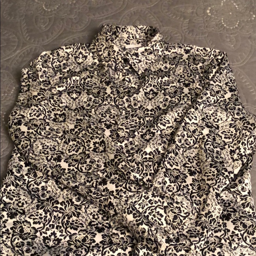 Silky and stunning long sleeve blouse